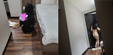 Os seios grandes de Duong Thao NHI, a plenitude, fizeram todos fascinados e não podiam tirar os olhos