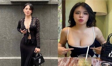 Huyen Anh está confortável com sua estela no hotel