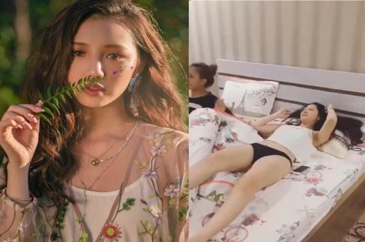 Lam Pham Ai Chau está descarregando água da vagina
