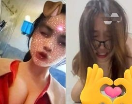 Kami fêmea serpentina geralmente mostra o busto em sites de redes sociais