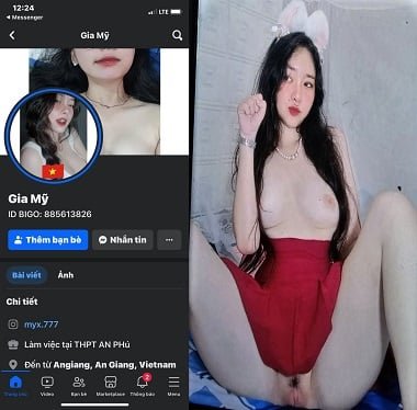 Vy Tran revelou uma foto quente no hotel